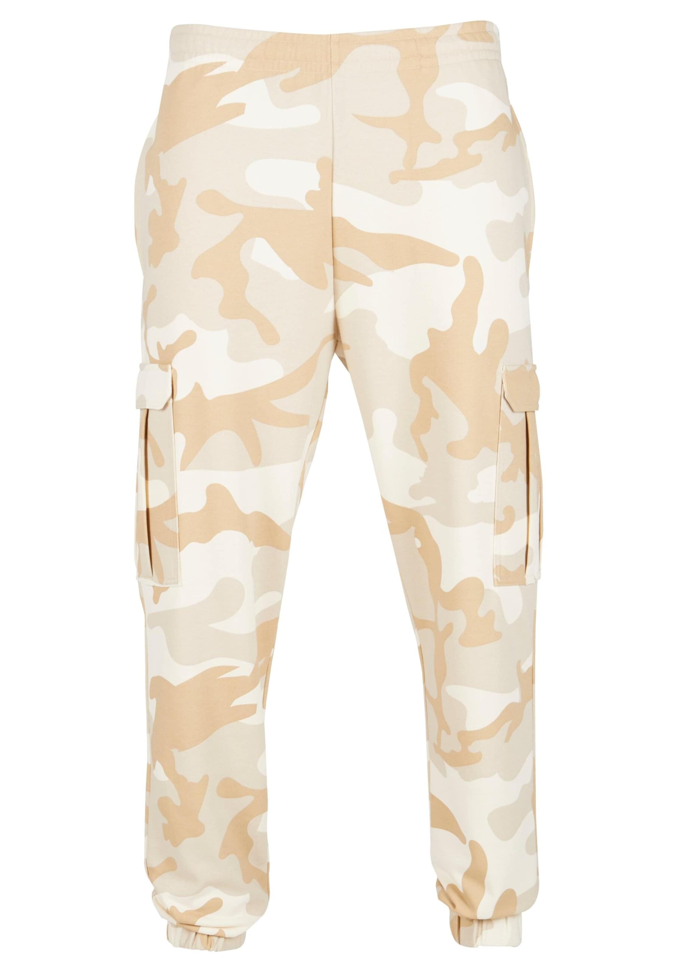 Tapered Pantaloni cargo di Urban Classics in beige: frontale