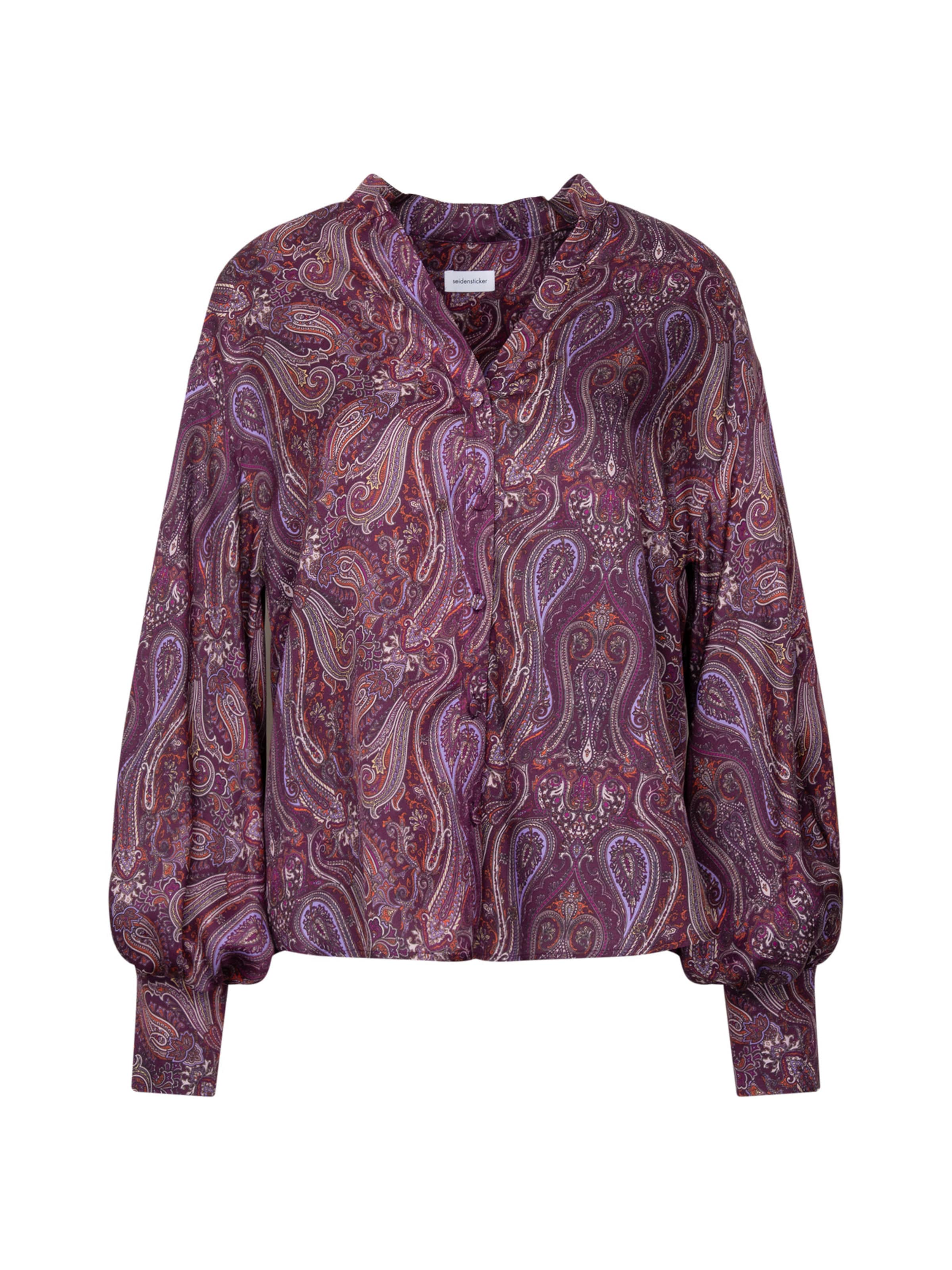 SEIDENSTICKER Blouse in Lila: voorkant