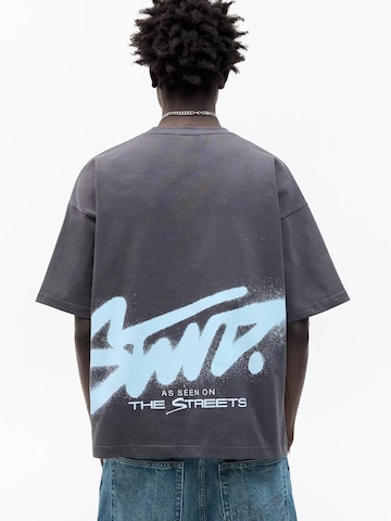 Pull&Bear Tričko 'STWD' - Sivá: predná strana