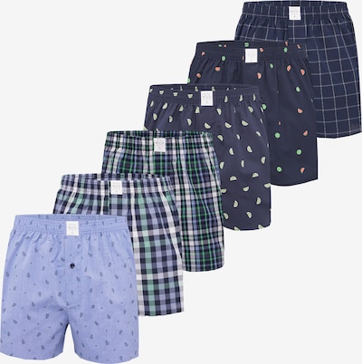 MG-1 Boxershorts in blau / mischfarben, Produktansicht