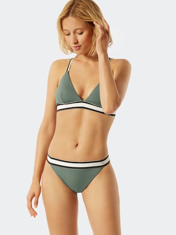 SCHIESSER Bikini-Hose ' Aqua Californian Dream ' in Grün