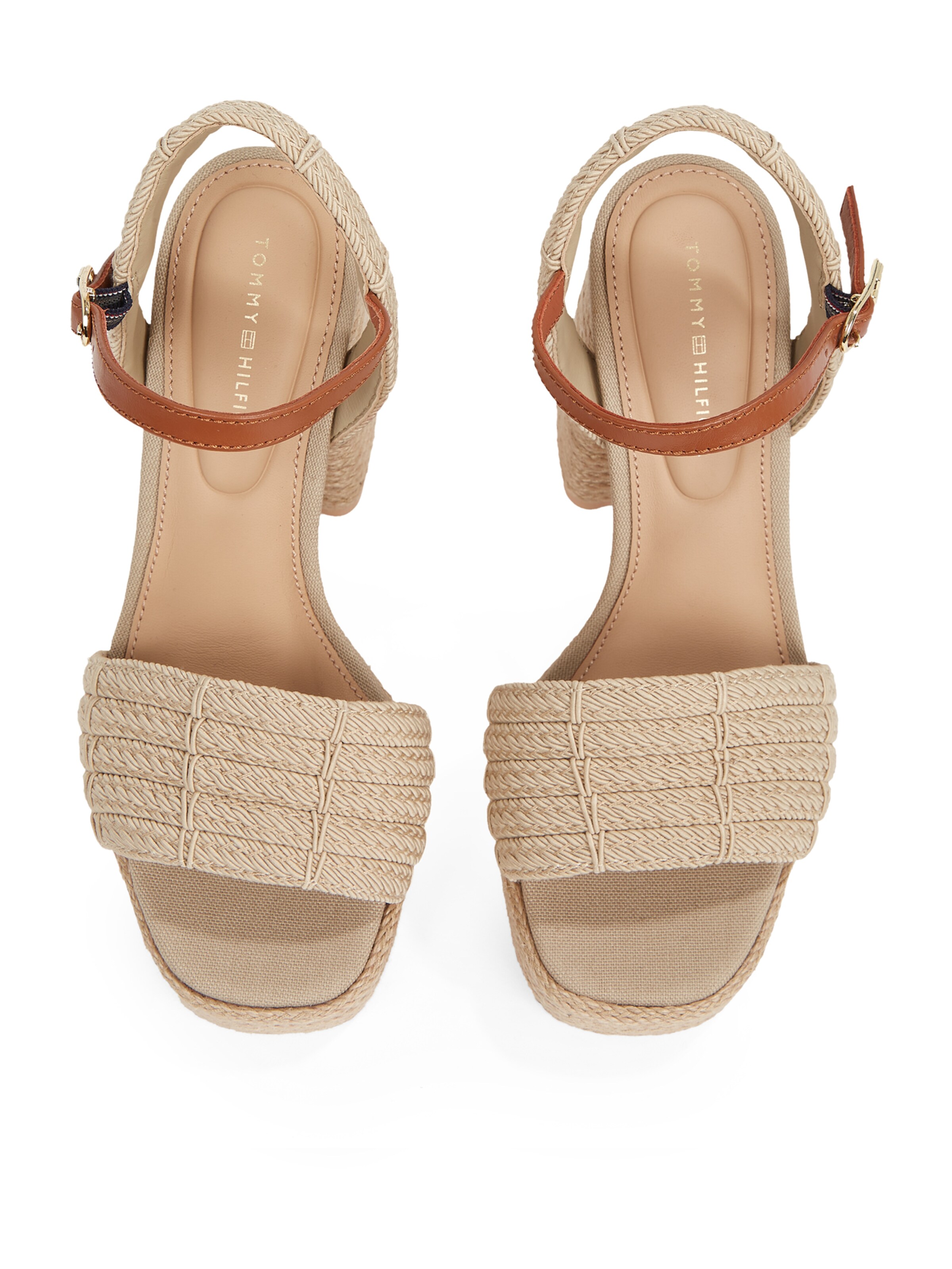 TOMMY HILFIGER Sandały z rzemykami 'ROPE' w kolorze beżowy