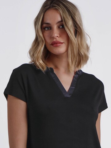 admas - Top 'ADMAS Camiseta Manga Corta Tapeta Raso para Mujer' en negro