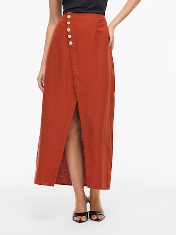 Jupe 'VIPrisilla' VILA en orange : devant