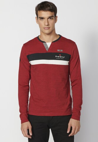 KOROSHI Shirt in Rood: voorkant