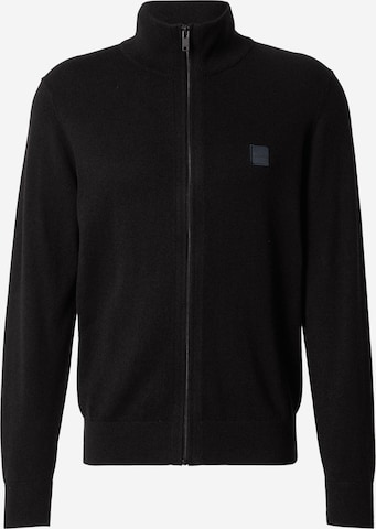 Geacă tricotată 'Kano' de la BOSS pe albastru: față