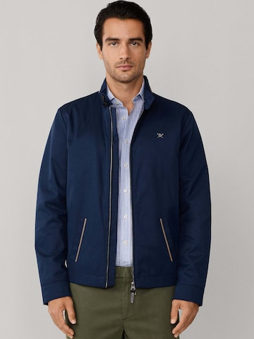 Hackett London Tussenjas in Blauw: voorkant