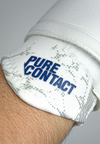 REUSCH Athletic Gloves 'Pure Contact Silver' in White