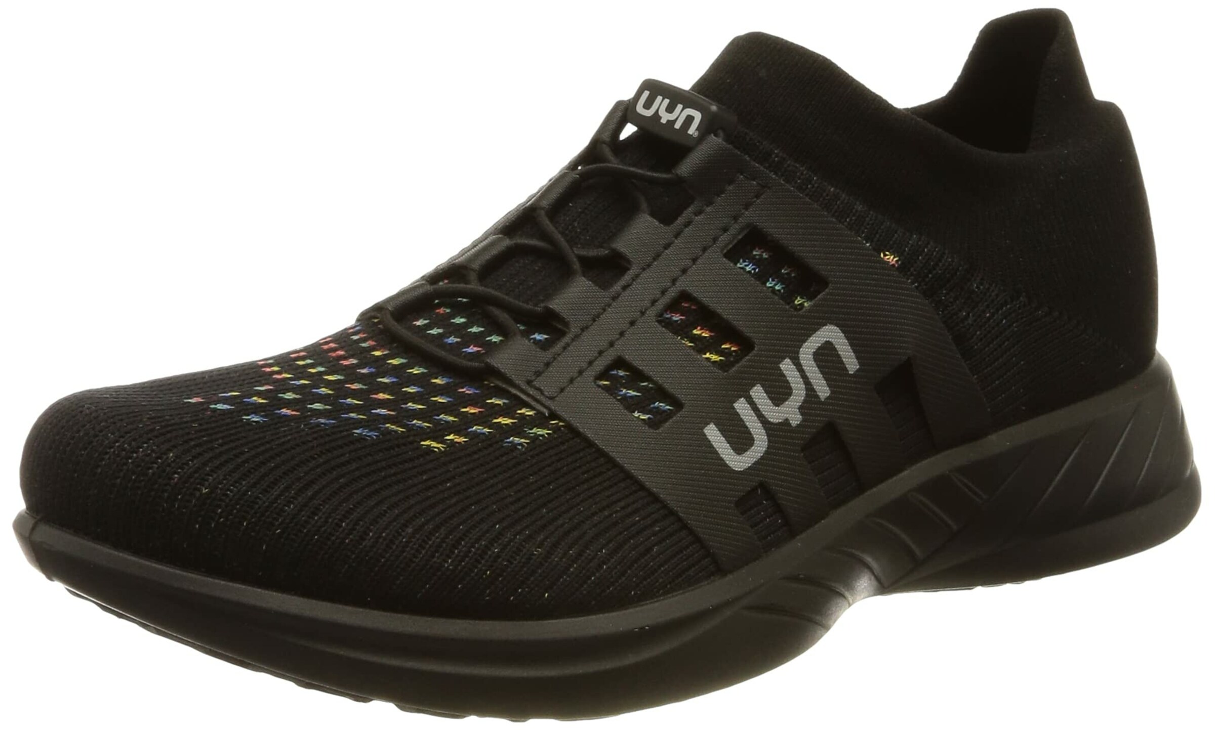 Uyn Platform trainers in Black: front