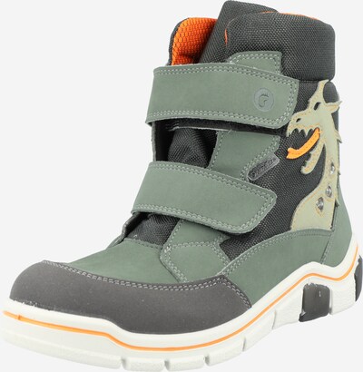 RICOSTA Snow Boots 'GRISU' in Dark grey / Pastel green / Orange, Item view