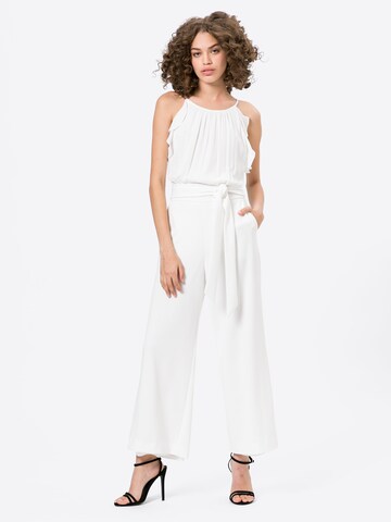 Tuta jumpsuit di Vera Mont in bianco: frontale