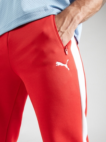 PUMA Tapered Trousers 'T7 ALWAYS ON' in Red