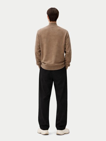 GOBI Cashmere - Jersey 'Men's Timeless Mock Neck Cashmere Sweater' en gris