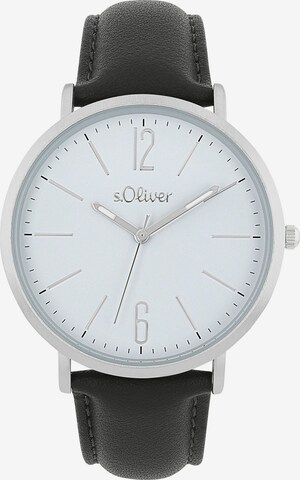 s.Oliver Analog Watch in Black: front