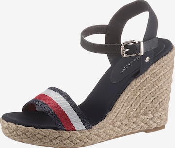 TOMMY HILFIGER Sandalen met riem in Blauw: voorkant