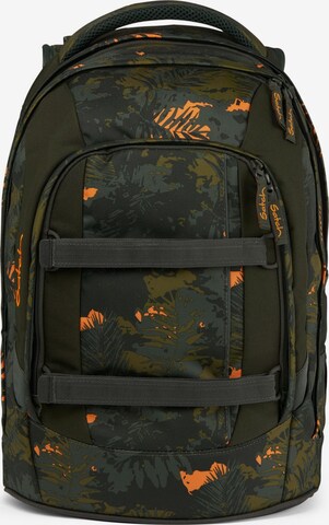 Satch Backpack in Green: front