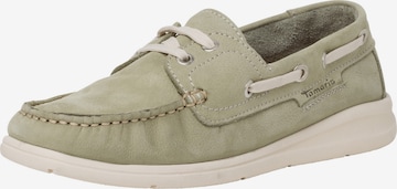 TAMARIS Moccasins in Green: front