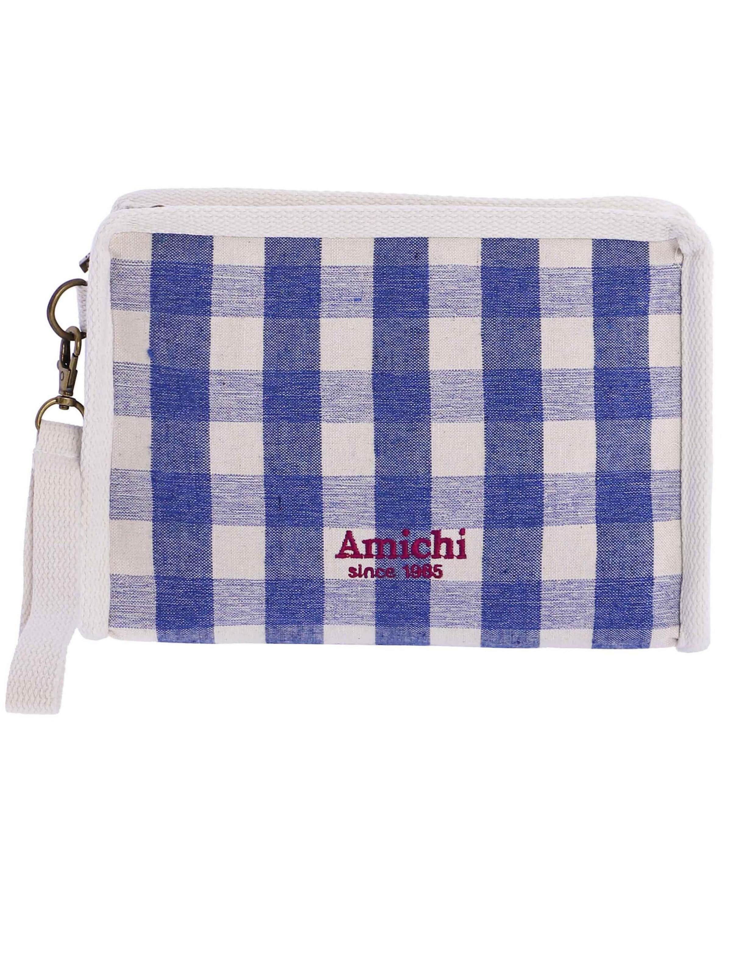 Amichi - Bolso de mano 'Bolso de playa neceser para mujer Kona de lona con cremallera' en Mezcla de colores: frente