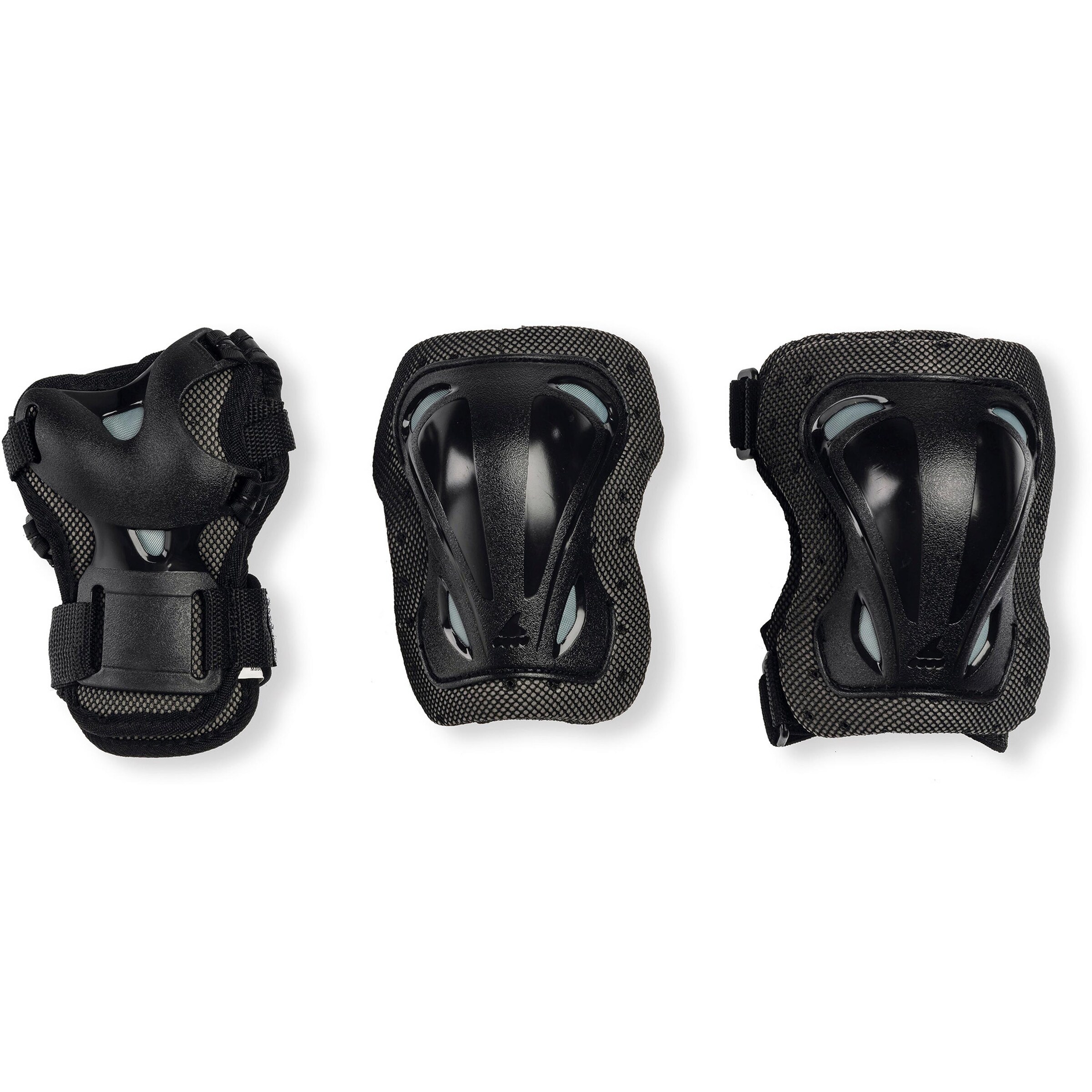 ROLLERBLADE Protektorenset 'SKATE GEAR JUNIOR 3 PACK' in Schwarz: Vorderseite