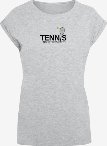 T-shirt 'Tennis Racket' Merchcode en gris : devant