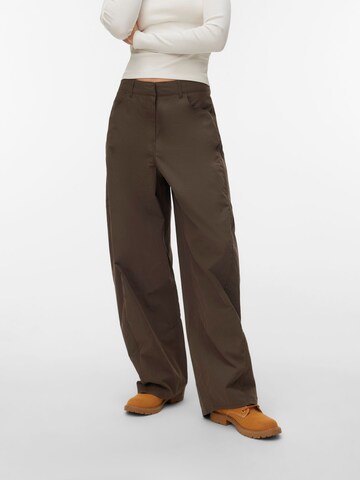 VERO MODA Wide Leg Hose 'VMJose' in Braun: Vorderseite
