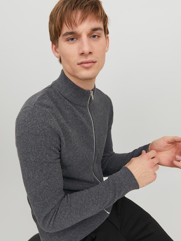 JACK & JONES Cardigan 'Hill' i grå