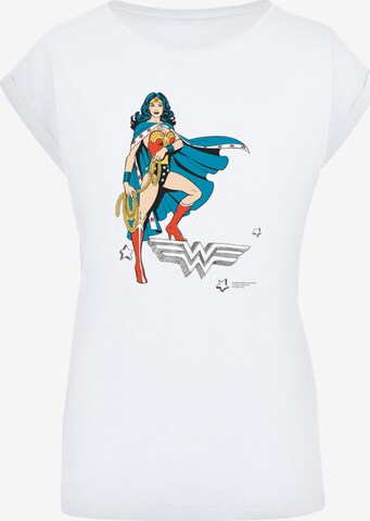 F4NT4STIC T-Shirt 'DC Comics Wonder Woman Standing' in Weiß: predná strana
