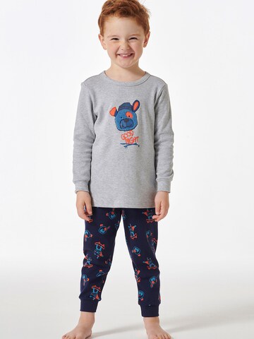 SCHIESSER - Pijama 'Boys World' en gris: frente