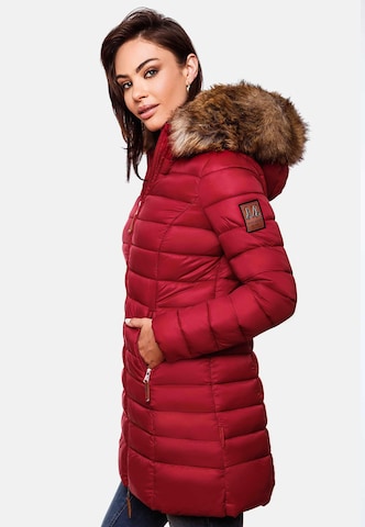 MARIKOO Winter coat 'Rose' in Red