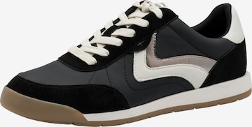 Baskets basses Tamaris en noir : devant