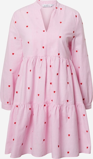 Zwillingsherz Shirt dress 'Elena' in Pink / Red / White, Item view
