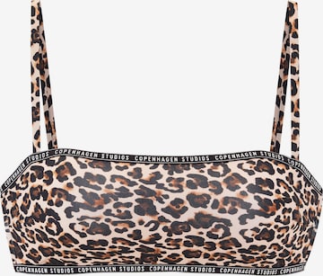 Copenhagen Studios Bandeau Bikinitoppi värissä ruskea: etupuoli