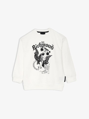 John Richmond Sweatshirt 'Stereo' in White: front