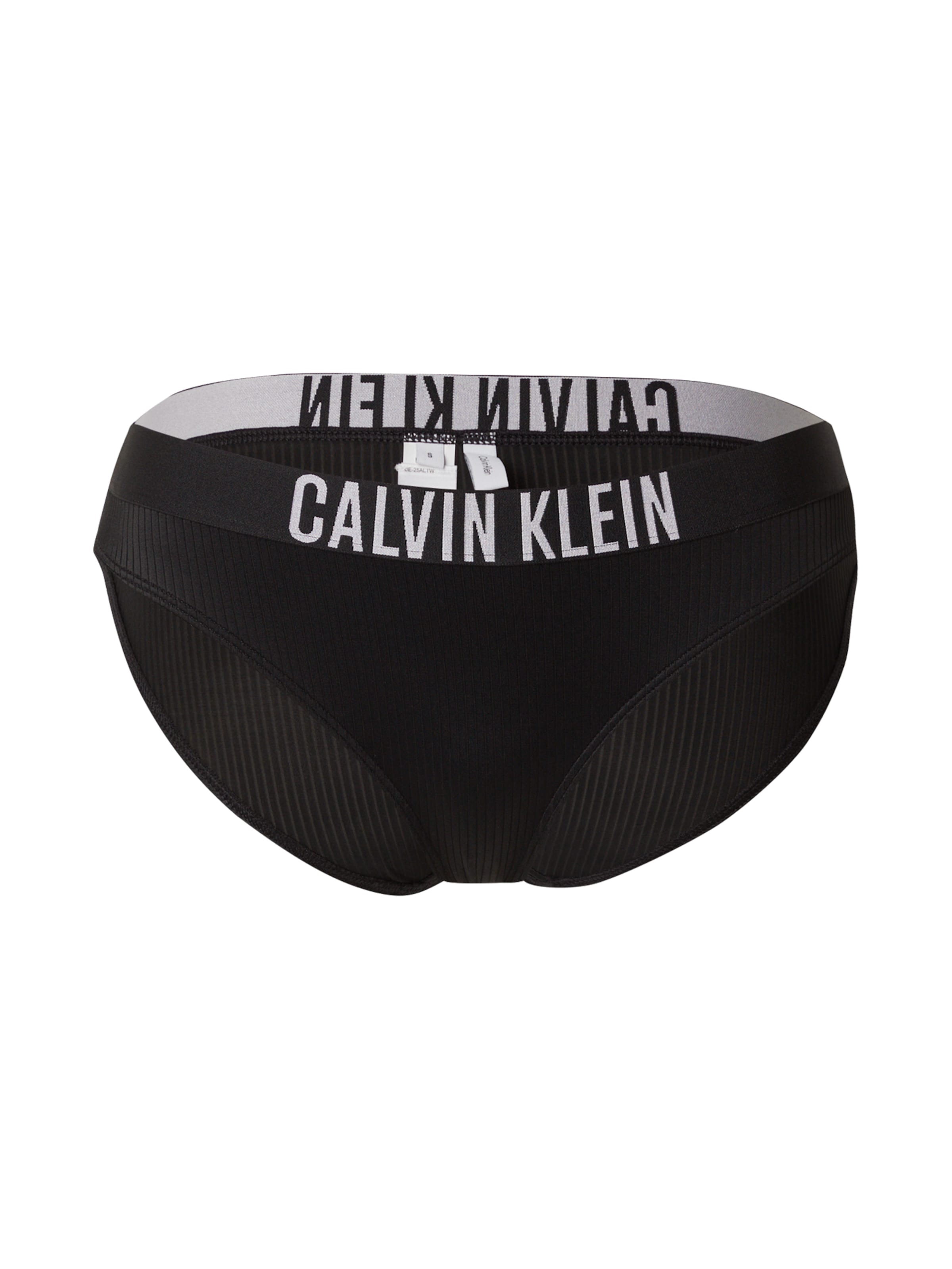 Calvin Klein Swimwear Низ бикини в Черный: спереди