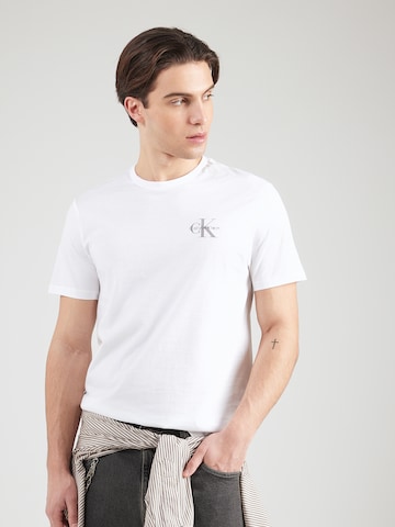 Calvin Klein Jeans Tričko – bílá: přední strana