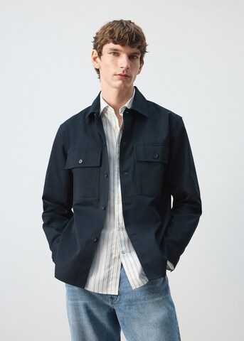 MANGO MAN Comfort Fit Hemd 'Roberto' in Blau: Vorderseite