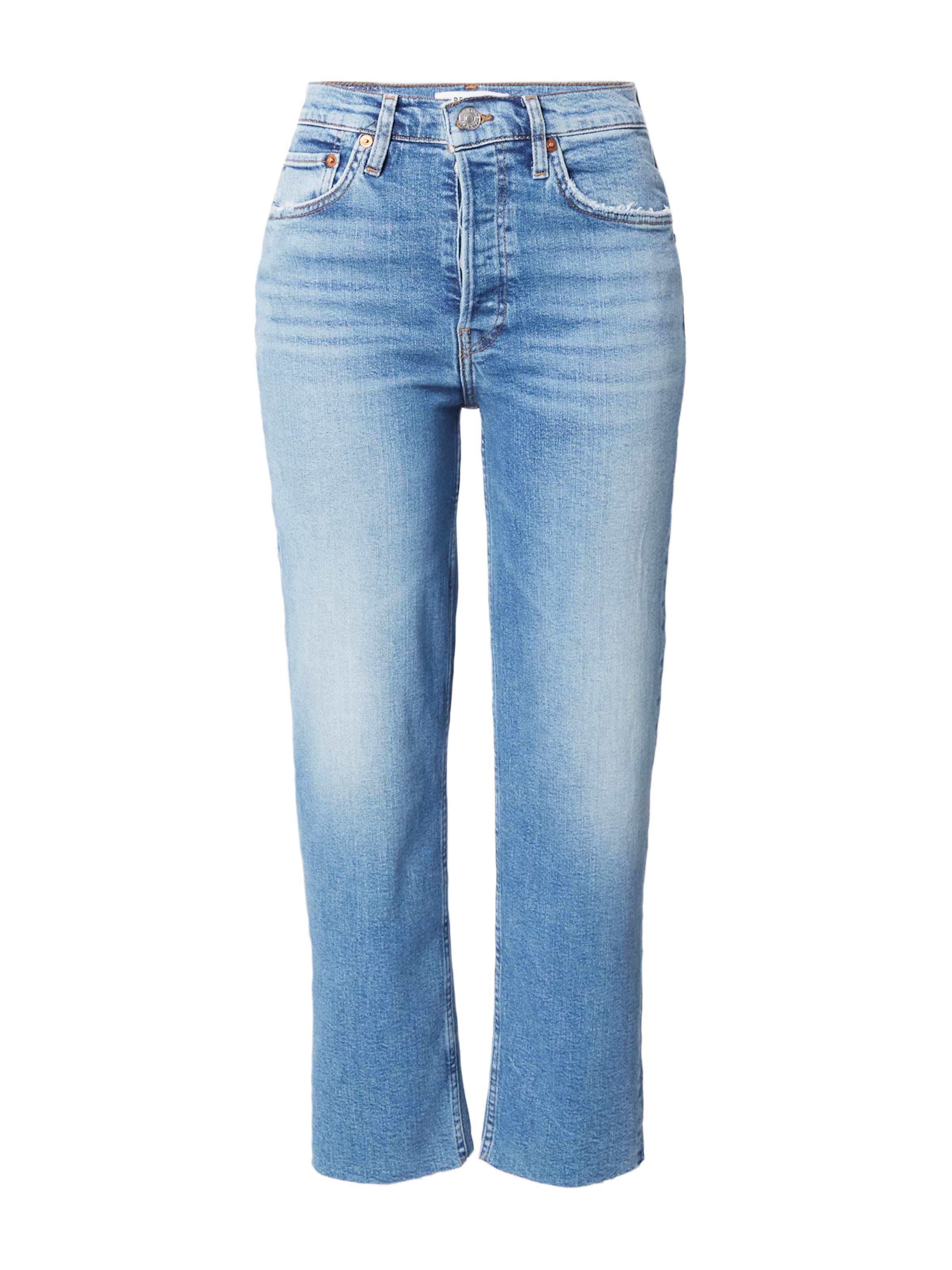 Regular Jeans 'STOVE PIPE' de la RE/DONE pe albastru: față