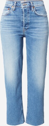 RE/DONE Regular Jeans 'STOVE PIPE' in Blue: front