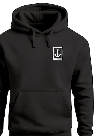 Neverless Sweatshirt 'Anker Badge' in Schwarz