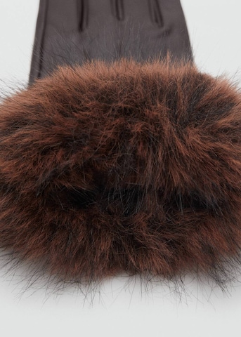 MANGO Sormikkaat 'Lotto' värissä ruskea