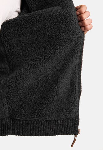 INDICODE JEANS Gebreid vest 'INRandolph' in Zwart