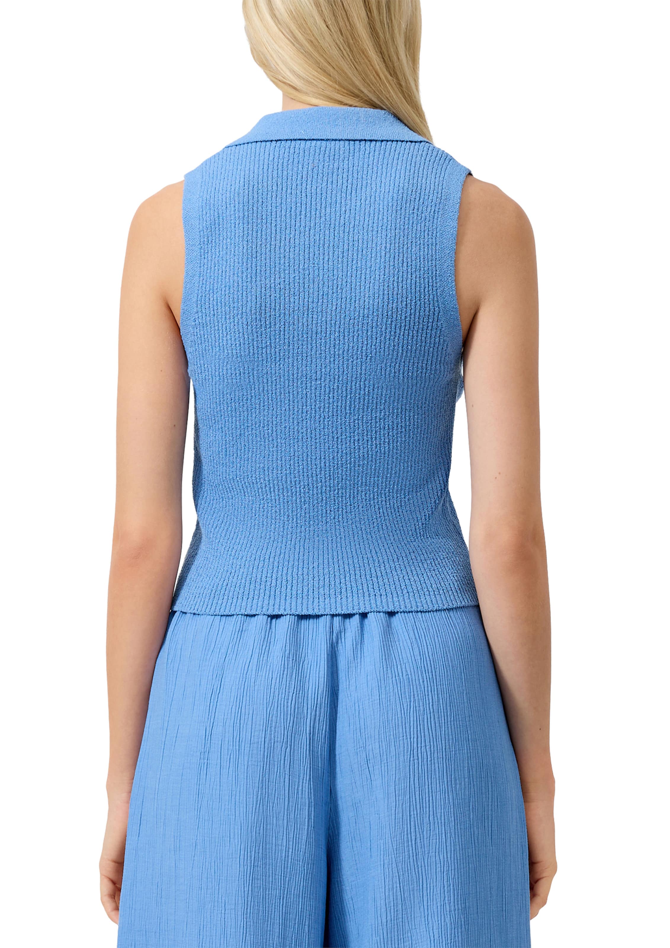 QS Strickpullunder in Blau