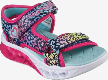 SKECHERS Sandale 'Flutter Hearts' in Blau