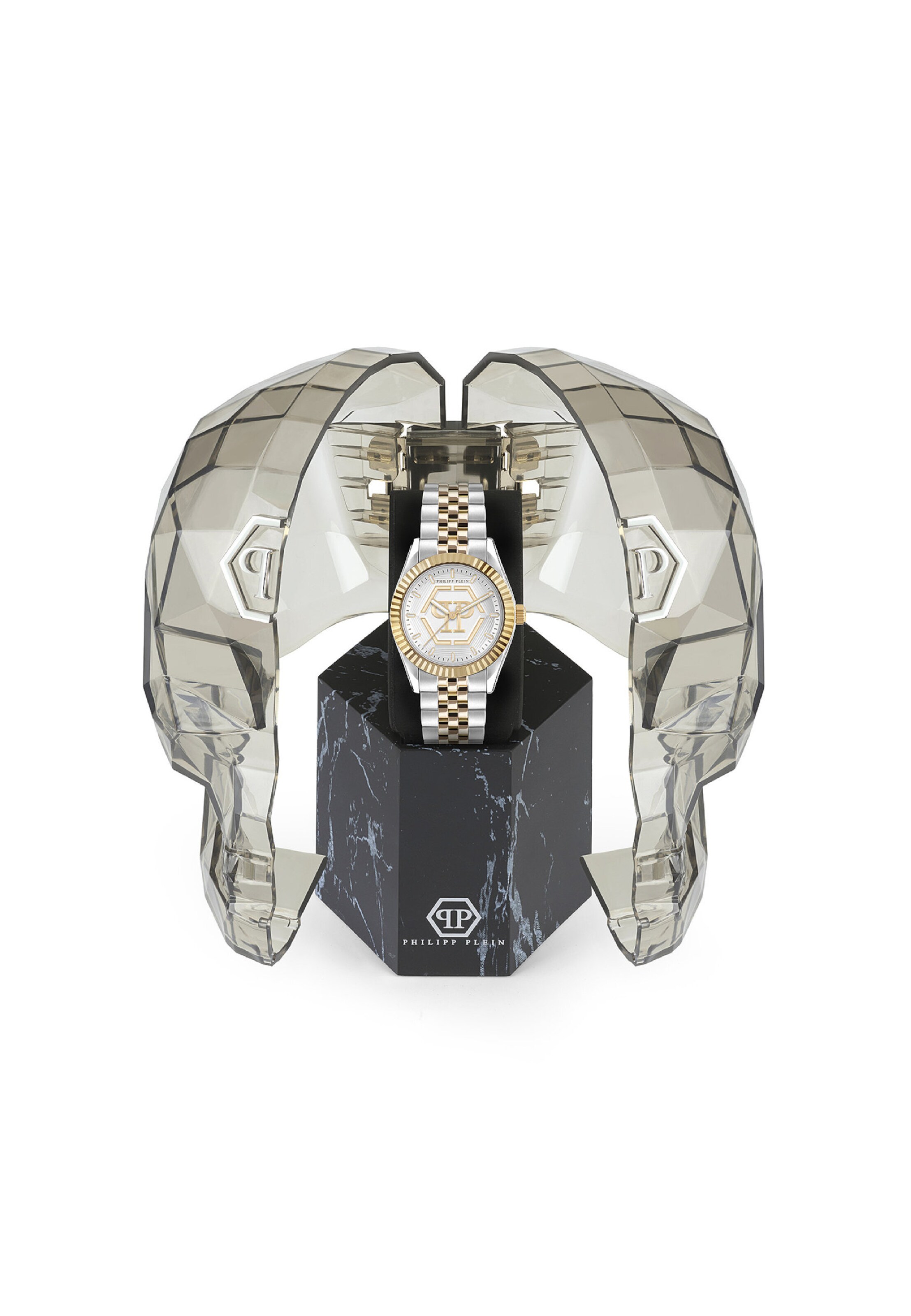 Philipp Plein Analoguhr 'Date Superlative' in Silber