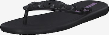 Ipanema T-Bar Sandals 'Meu Sol' in Black: front