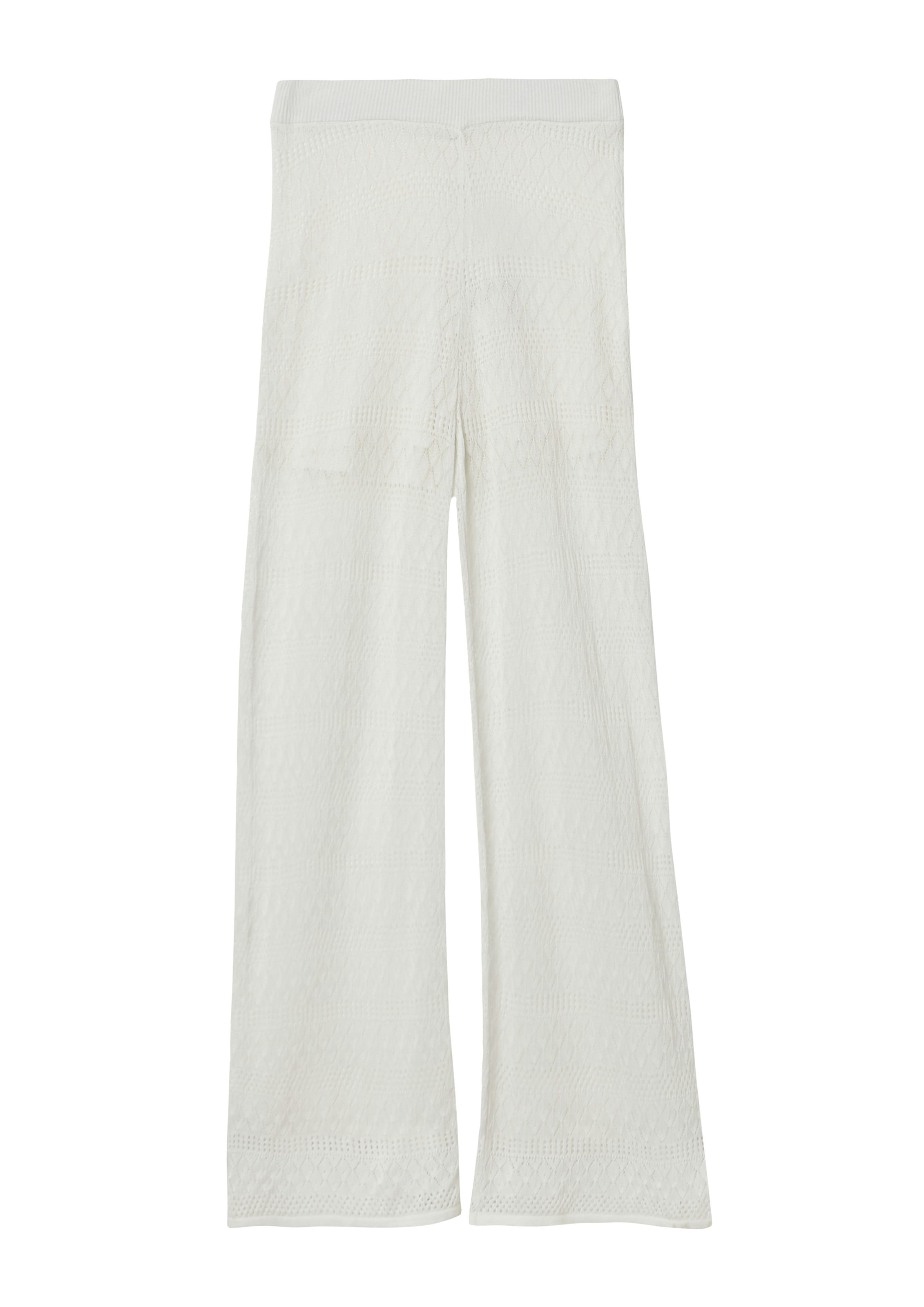 s.Oliver Široke hlačnice Hlače | bež barva