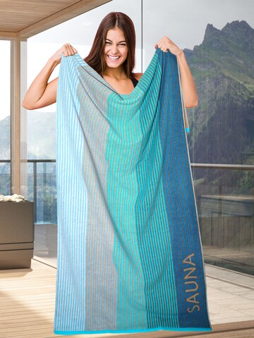 Lashuma Towel 'Helsinki' in Blue: front