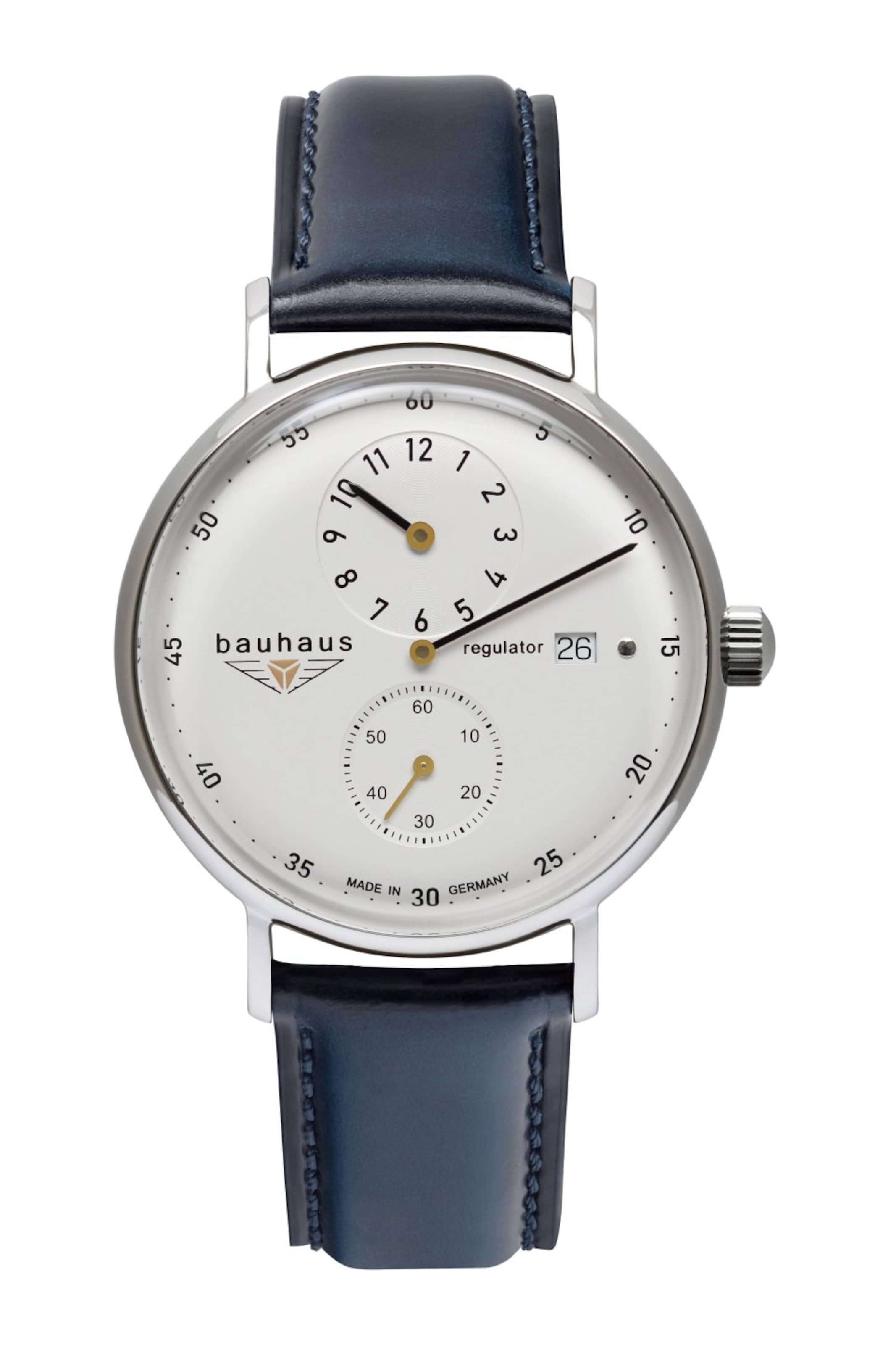 Bauhaus Analog Watch in Blue: front