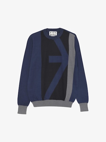John Richmond Pullover 'Huenin' in Blau: Vorderseite
