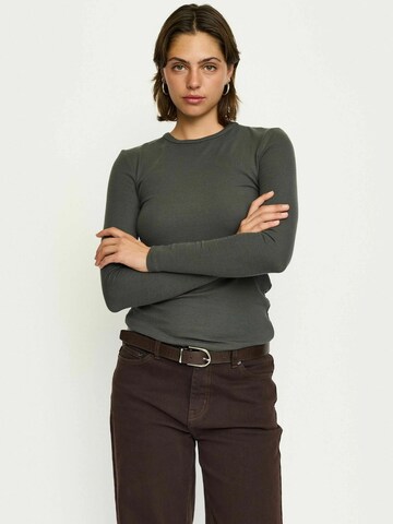 Soft Rebels Shirts 'Fenja' i grøn: forside